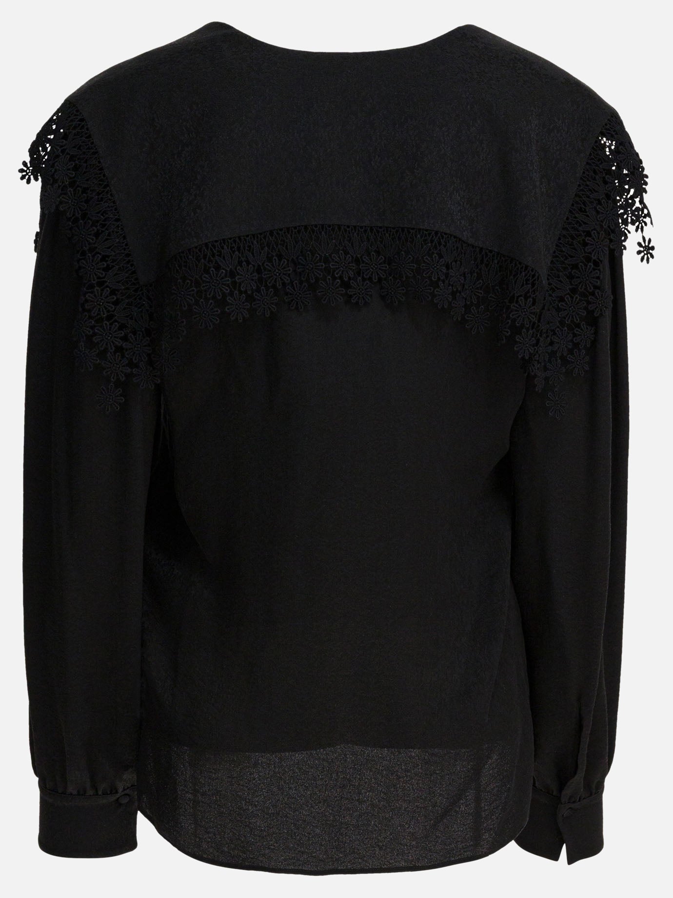 Camicie casual Solid colour  Nero - Chloé Donna | PDP | VIETTI Online Store | thumbnail_2