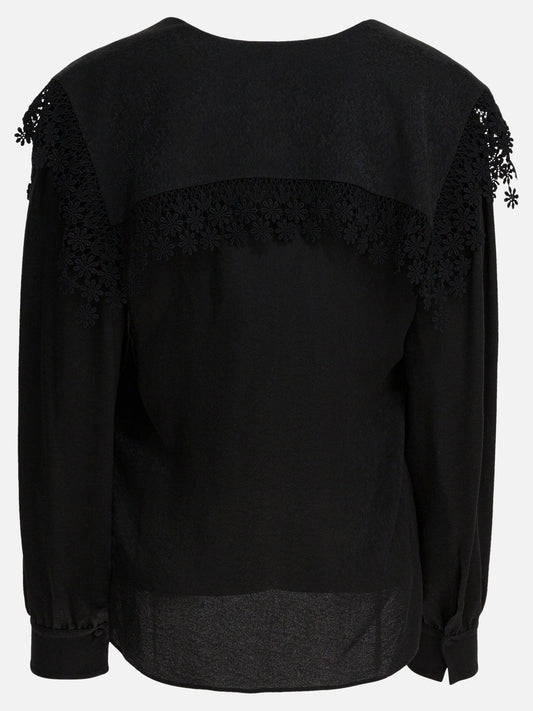 Camicie casual Solid colour  Nero - Chloé Donna | PDP | VIETTI Online Store | 2
