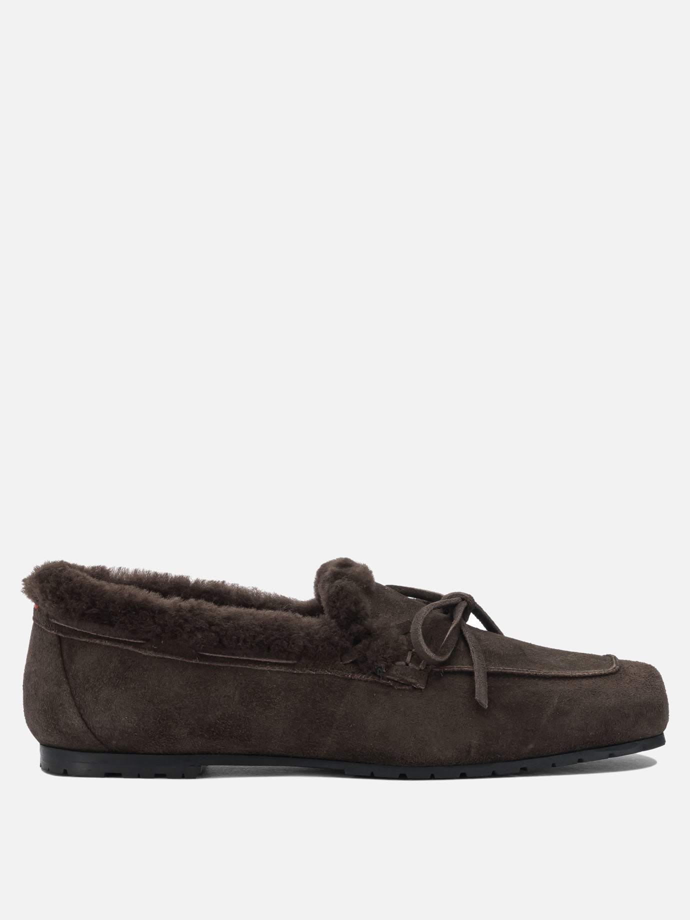 Loafers 100% cow suede leather - 100% leather  Brown - Aeyde Women | PDP | VIETTI Online Store | thumbnail