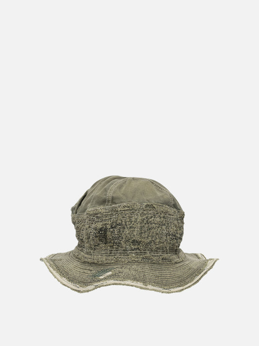 KAPITAL "The Old Man and the Sea" bucket hat Green

