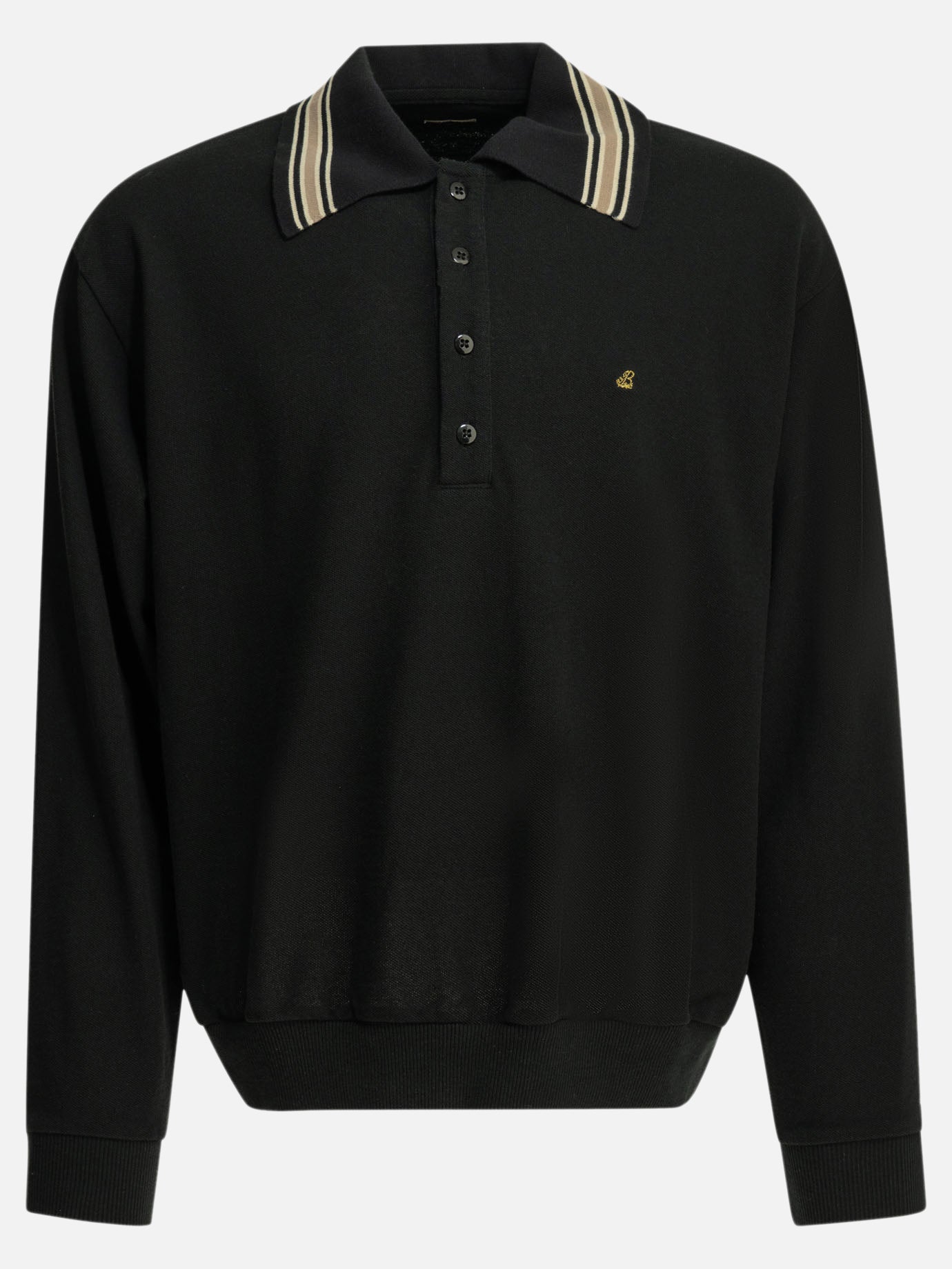 Polo shirts with buttons Logo  Black - KAPITAL Men | PDP | VIETTI Online Store | thumbnail