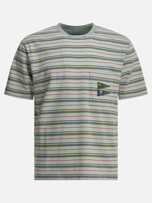 Crewneck t-shirts Striped  Light blue - KAPITAL Men | PDP | VIETTI Online Store 
