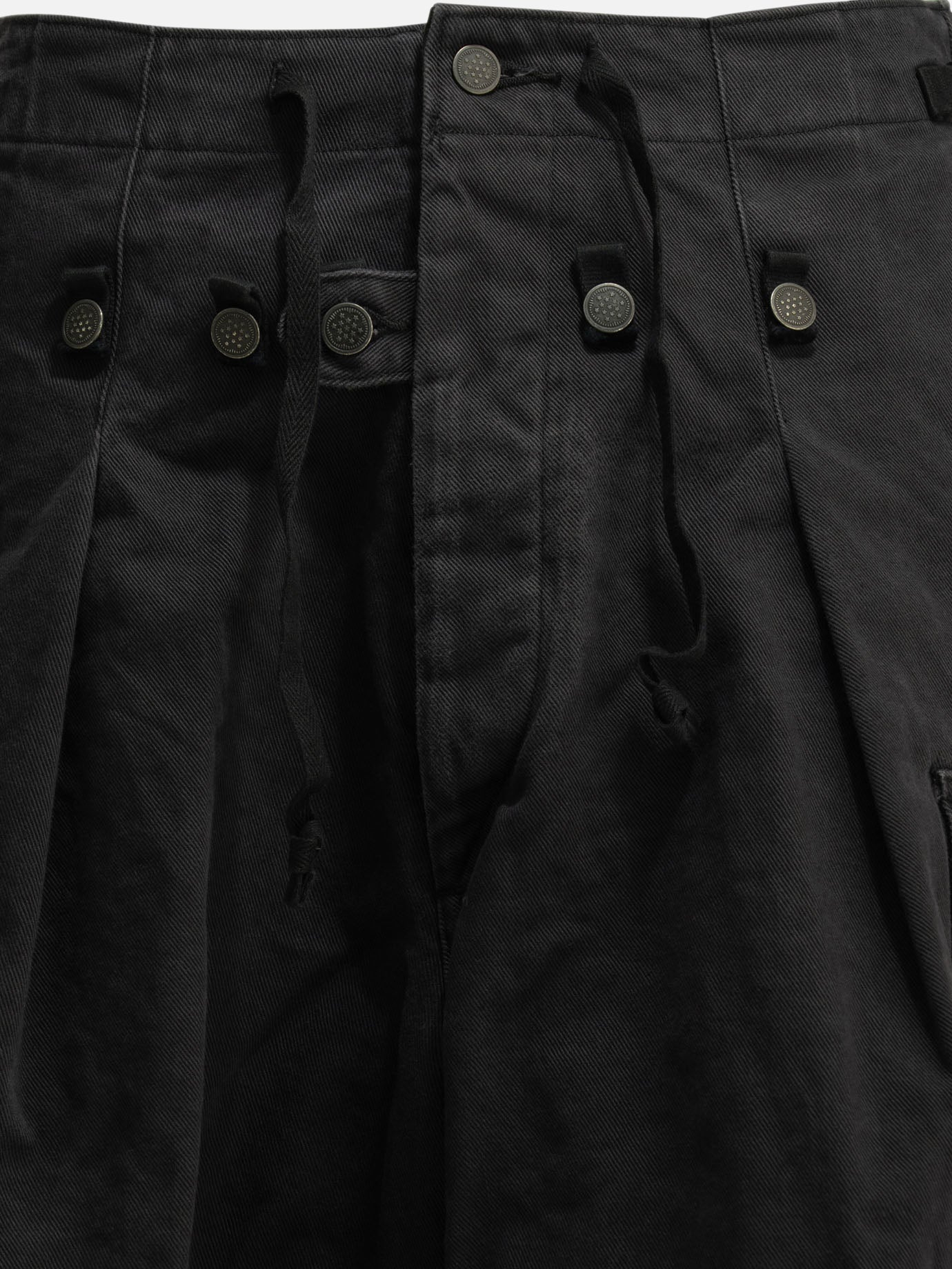 Cargo & parachute trousers Solid colour  Black - KAPITAL Men | PDP | VIETTI Online Store | thumbnail_3