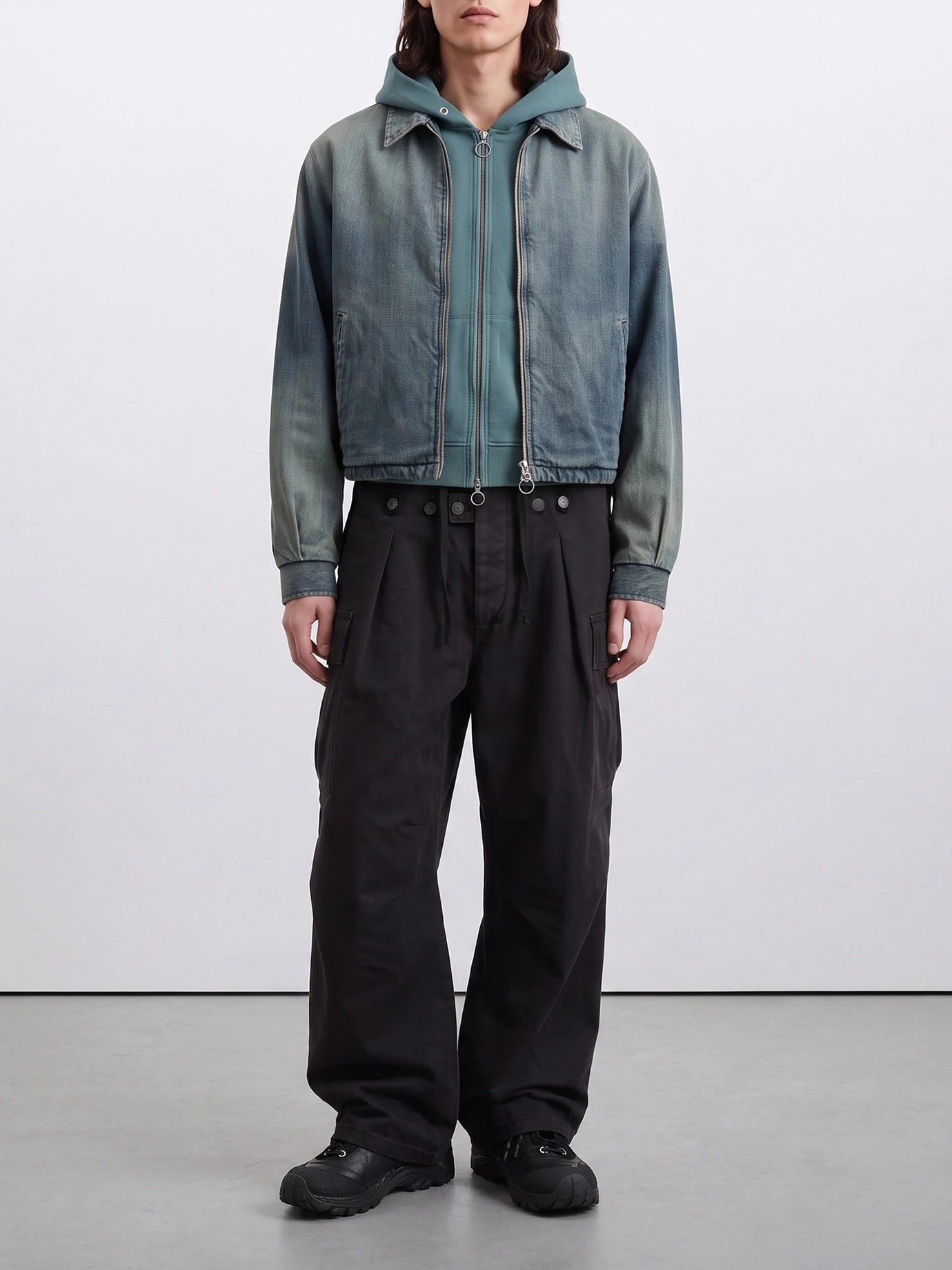Cargo & parachute trousers Solid colour  Black - KAPITAL Men | PDP | VIETTI Online Store | thumbnail_5