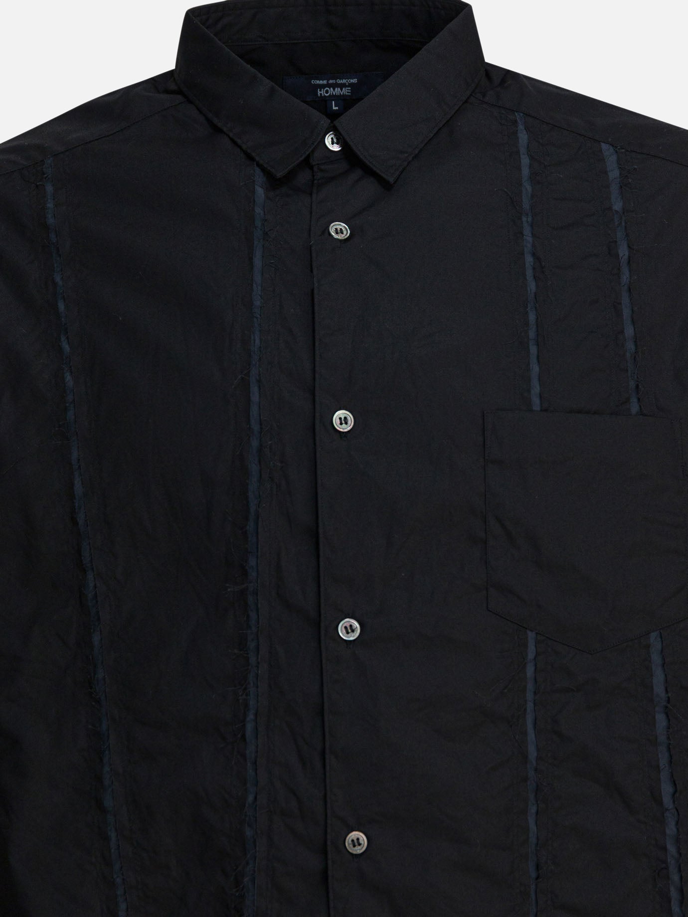 Casual shirts Embroidered  Black - Comme Des Garçons Homme Men | PDP | VIETTI Online Store | thumbnail_3