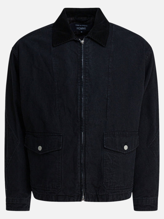 Denim jackets Solid colour  Black - Comme Des Garçons Homme Men | PLP | VIETTI Online Store 
