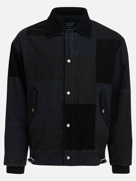 Comme Des Garçons Homme Jacket with tone-on-tone patchwork HP-J021
