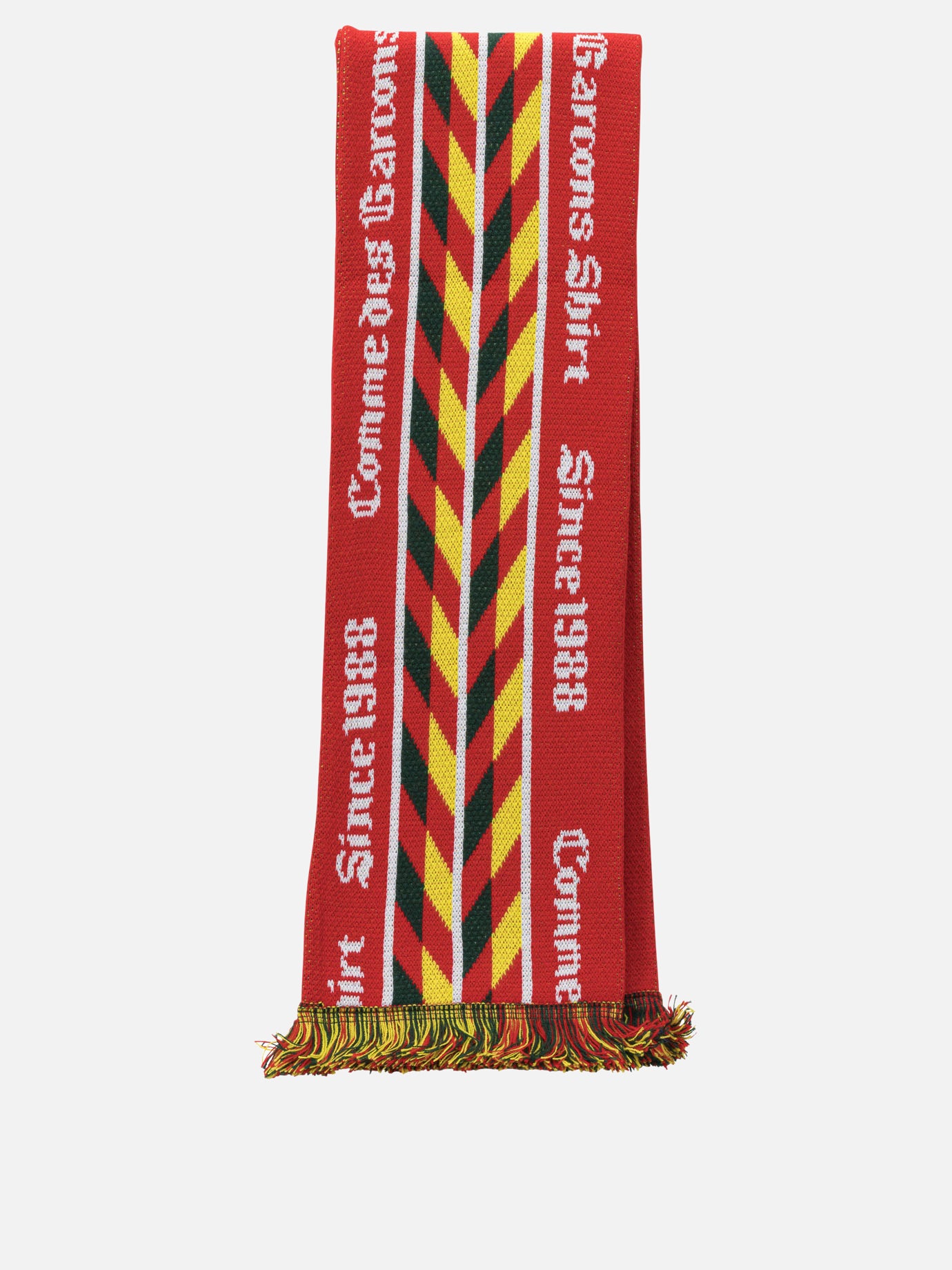 Sciarpe con frange 100% acrylic  Rosso - Comme Des Garçons Shirt Uomo | PDP | VIETTI Online Store | thumbnail