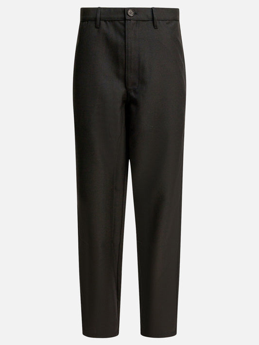 Comme Des Garçons Shirt Wool blend pants Black

