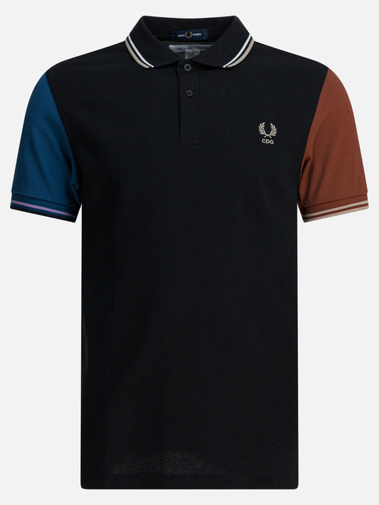 Polo con bottoni Logo  Nero - Comme Des Garçons Shirt Uomo | PDP | VIETTI Online Store 
