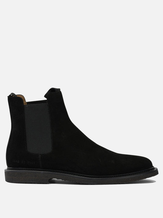 Chelsea boots 100% suede - 100% rubber  Black - Common Projects Men | PDP | VIETTI Online Store 
