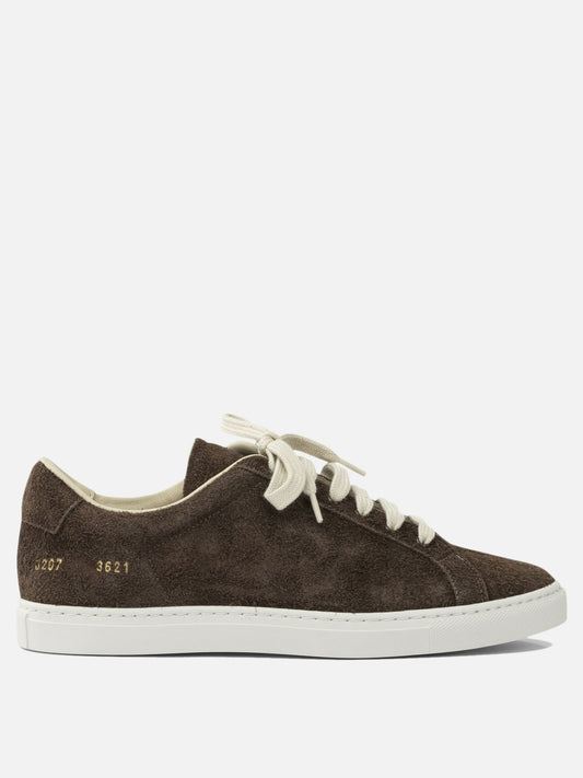 Low top sneakers 100% suede - 100% rubber  Brown - Common Projects Men | PDP | VIETTI Online Store 

