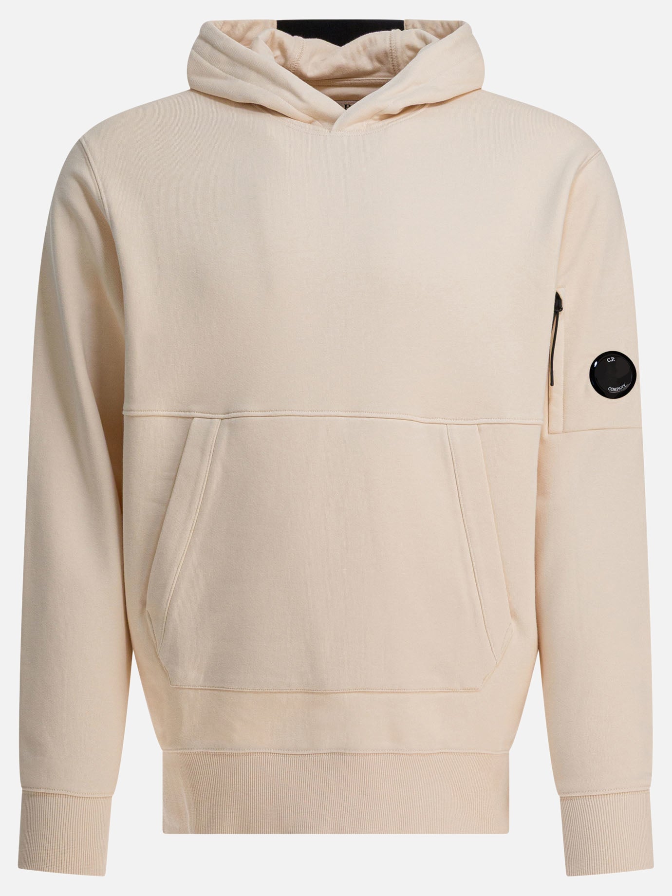 Felpe con cappuccio Solid colour  Beige - C.P. Company Uomo | PDP | VIETTI Online Store | thumbnail