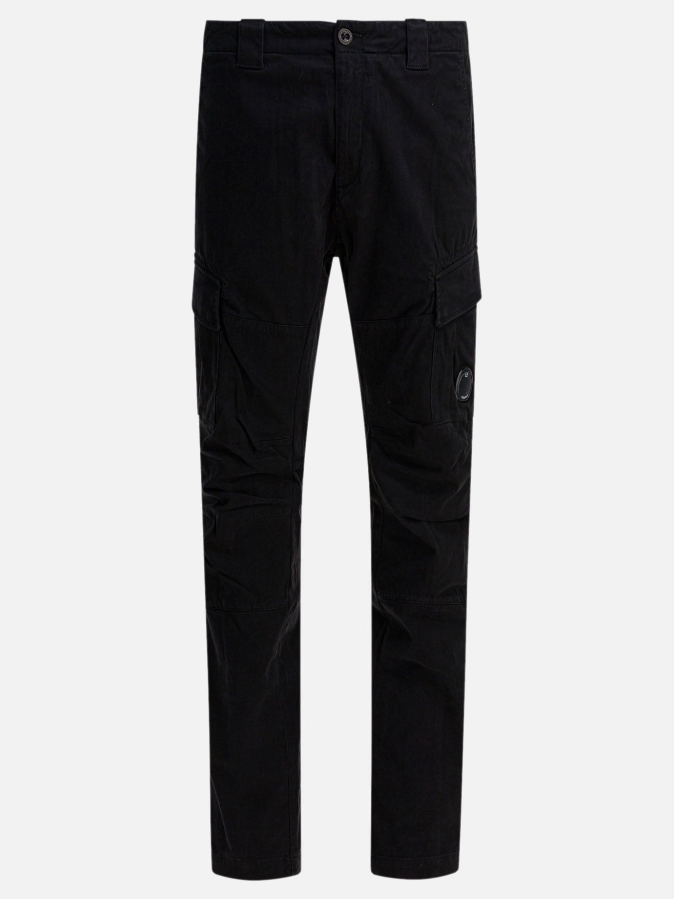 Pantaloni cargo & parachute Solid colour  Nero - C.P. Company Uomo | PDP | VIETTI Online Store | thumbnail