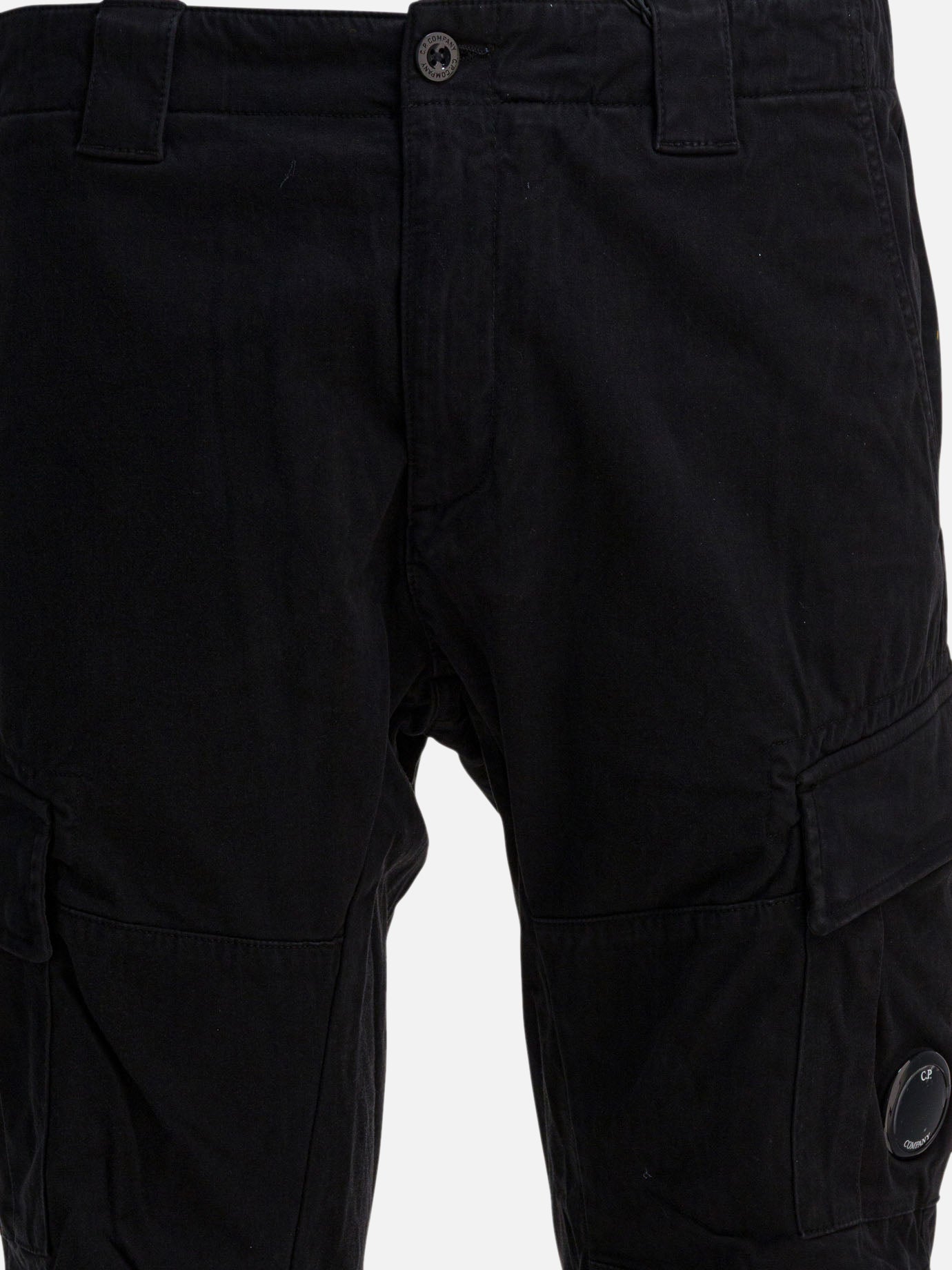 Pantaloni cargo & parachute Solid colour  Nero - C.P. Company Uomo | PDP | VIETTI Online Store | thumbnail_3