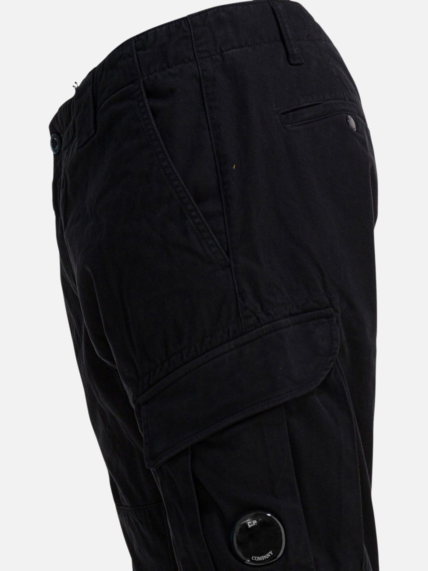 Pantaloni cargo & parachute Solid colour  Nero - C.P. Company Uomo | PDP | VIETTI Online Store | Zoom-Modal_4
