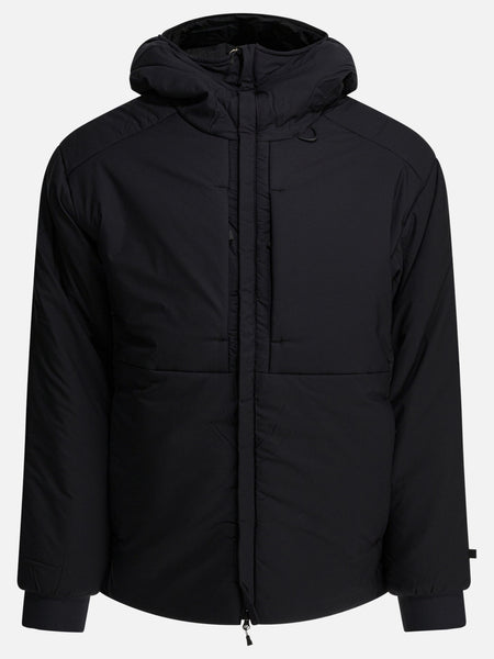 Daiwa Pier 39 Short down jacket with zipper and hood Black - Men