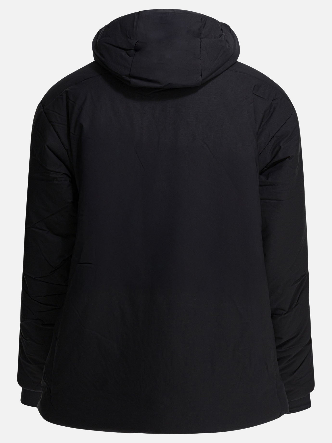Daiwa Pier 39 Short down jacket with zipper and hood Black - Men
