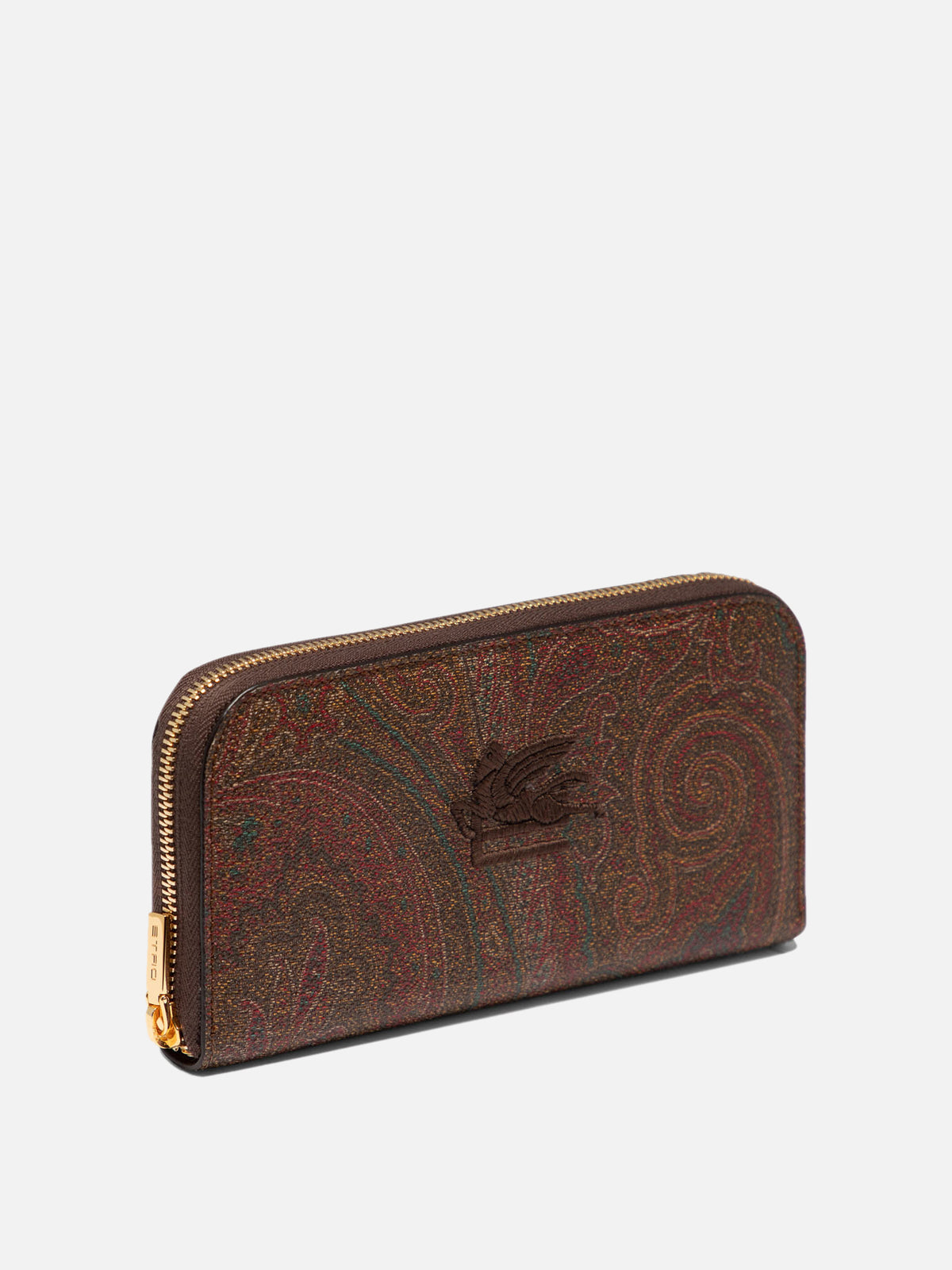 Etro "Arnica" Wallet with Pegaso Bordeaux