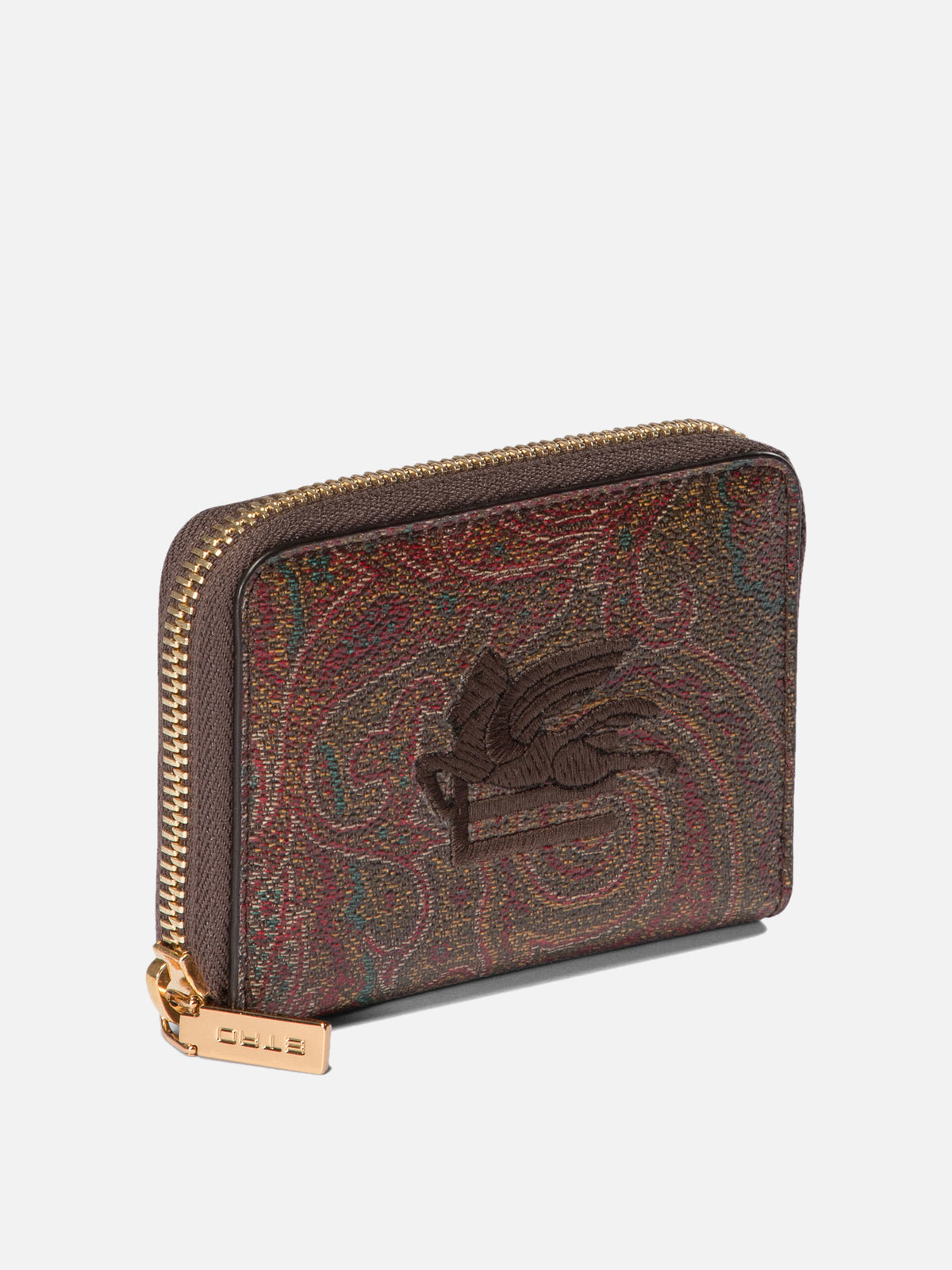 Etro Coin purse "Arnica" with Pegasus Bordeaux - VIETTI