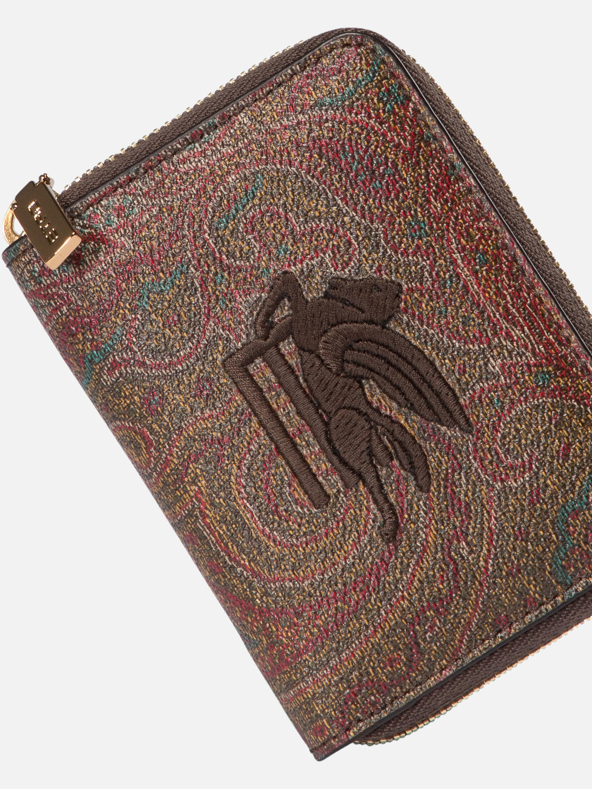 Etro Coin purse "Arnica" with Pegasus Bordeaux - VIETTI