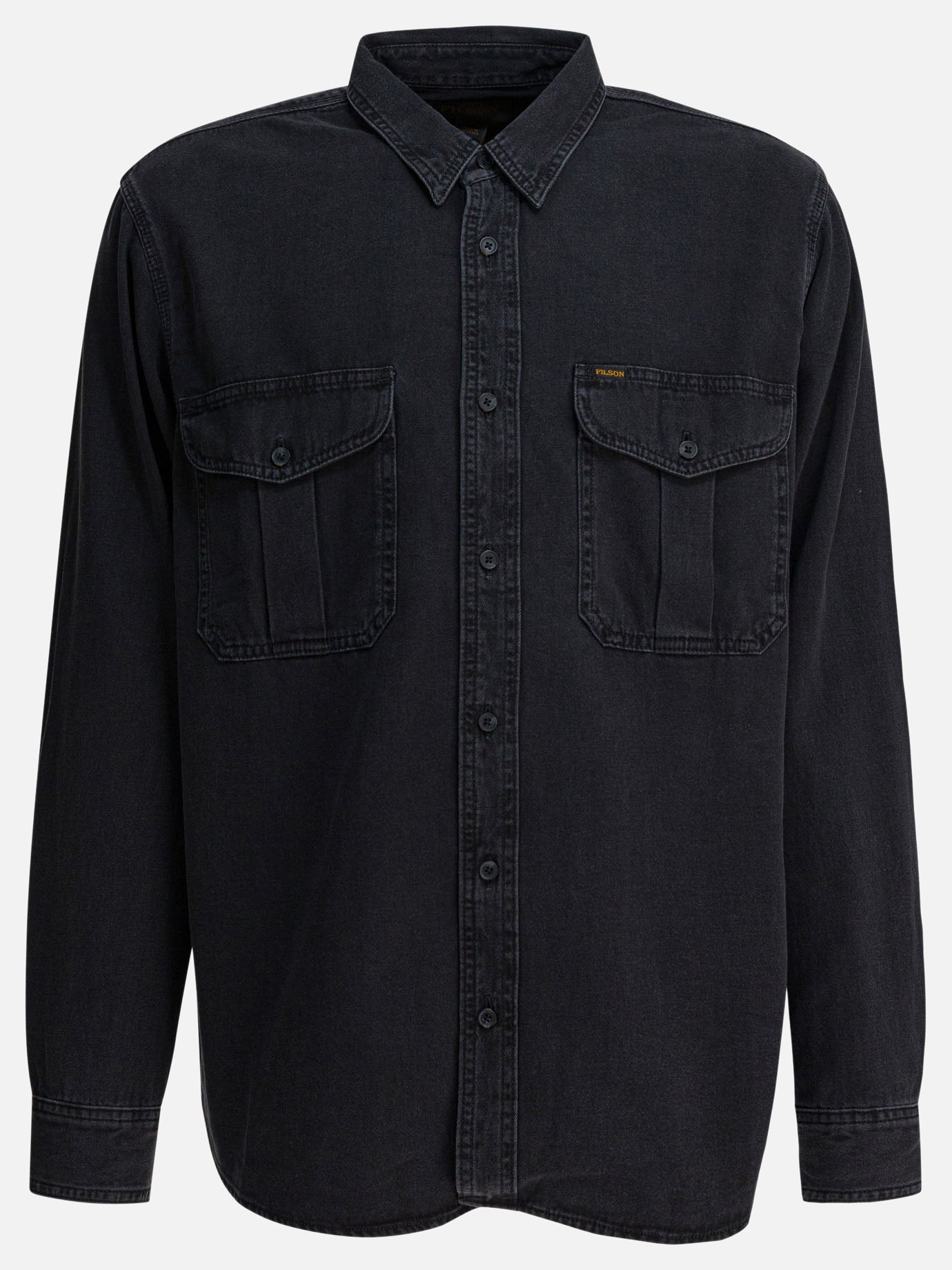 Giacche overshirt Solid colour  Nero - Filson Uomo | PDP | VIETTI Online Store | Zoom-Modal
