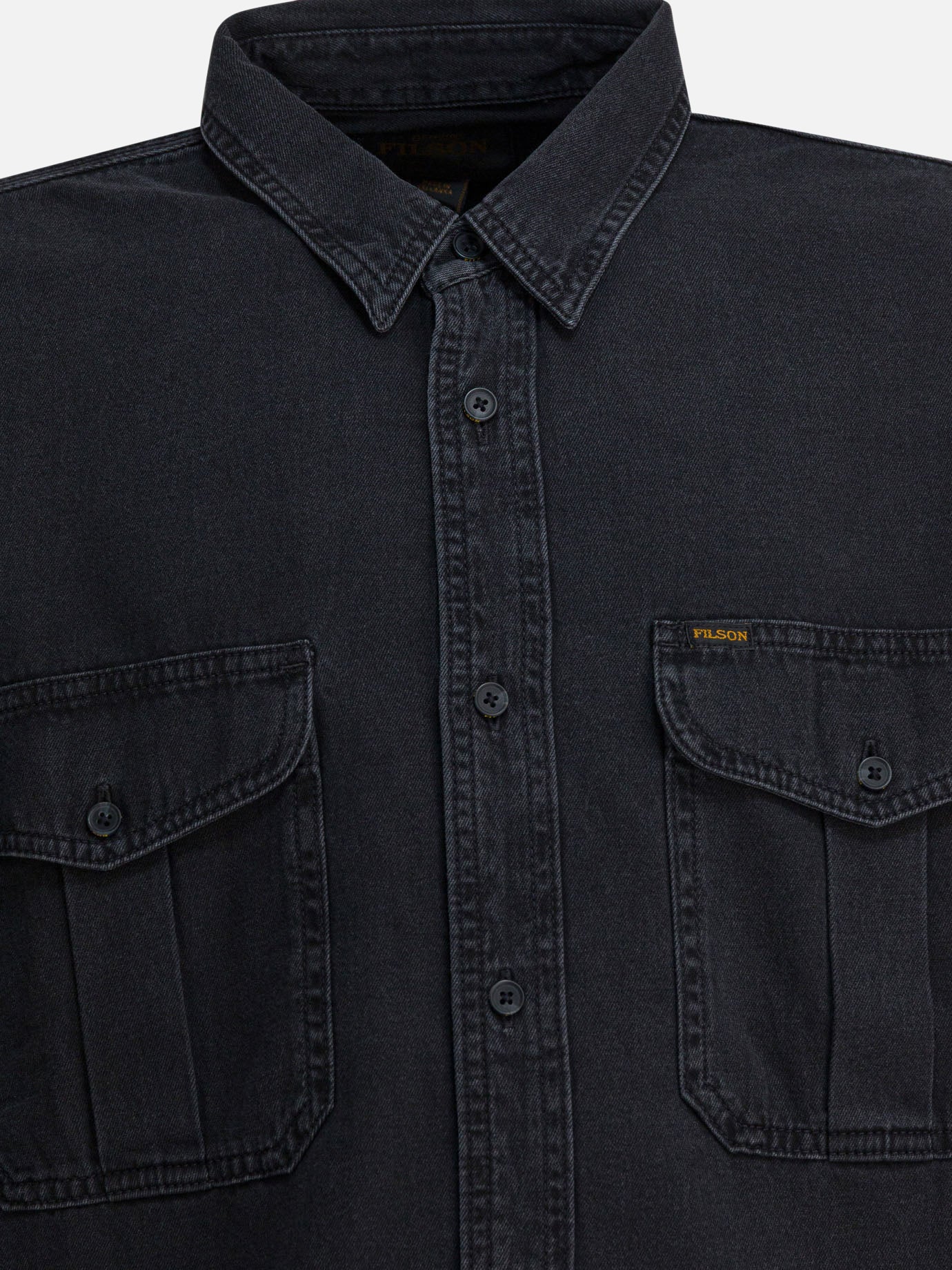 Giacche overshirt Solid colour  Nero - Filson Uomo | PDP | VIETTI Online Store | thumbnail_3