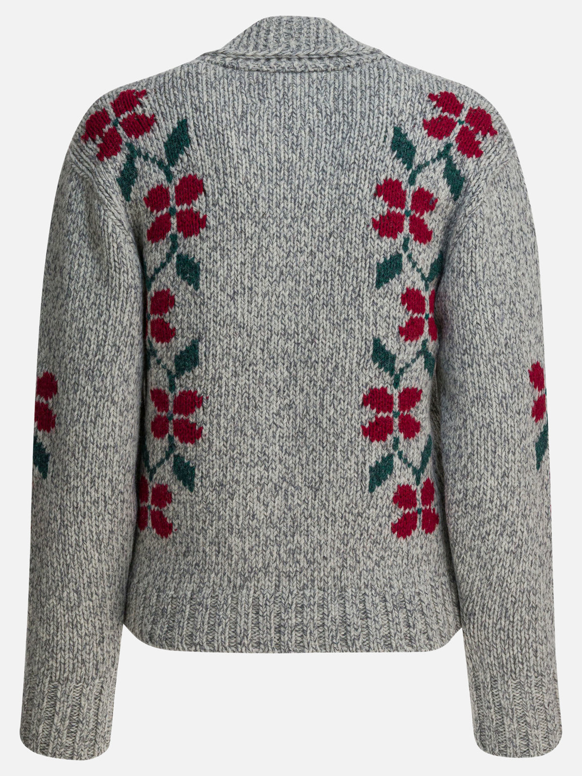 Filson Cardigan in lana con zip Grigio - VIETTI