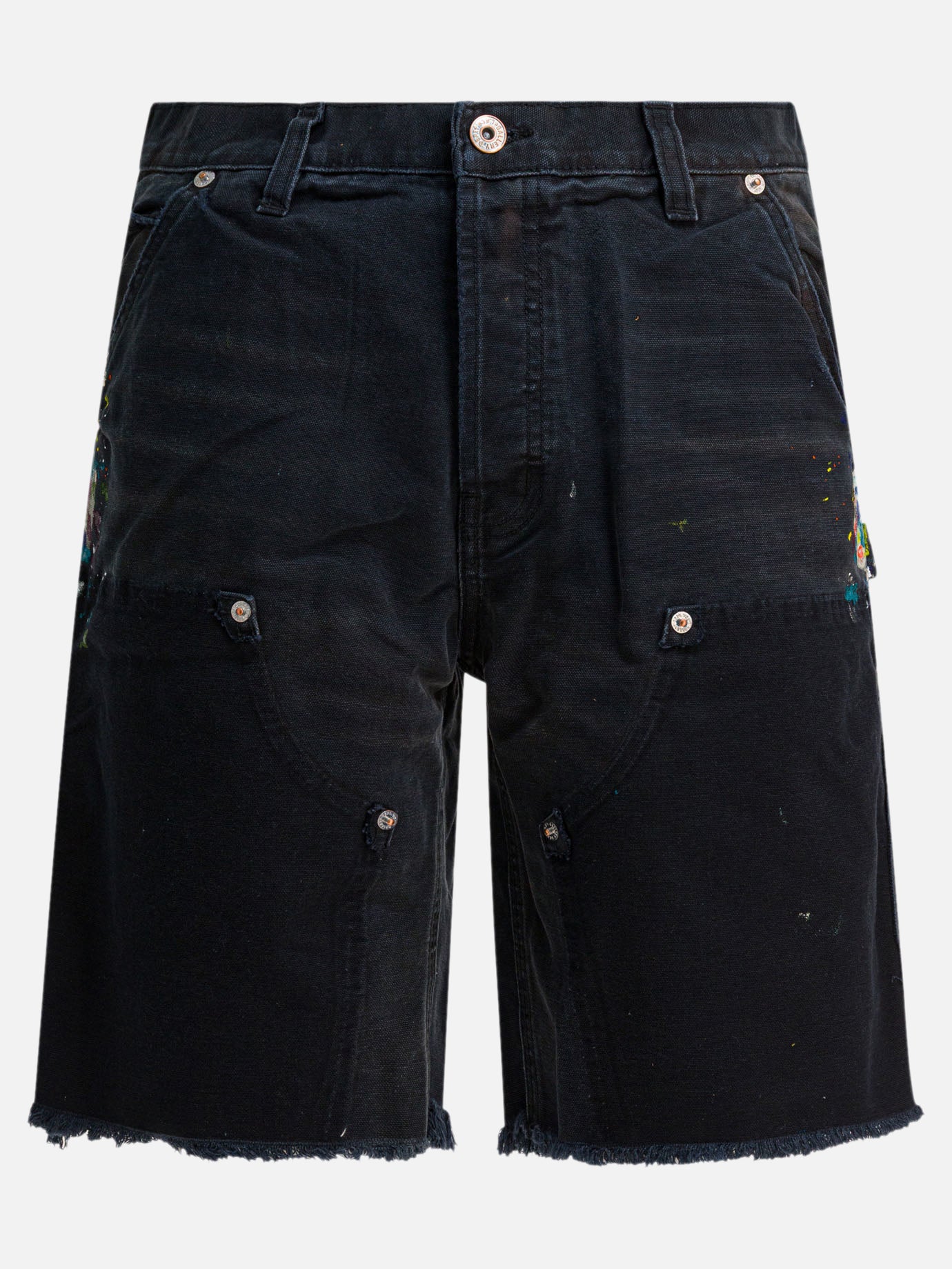 Utility shorts Solid colour  Black - Gallery Dept. Men | PDP | VIETTI Online Store | thumbnail