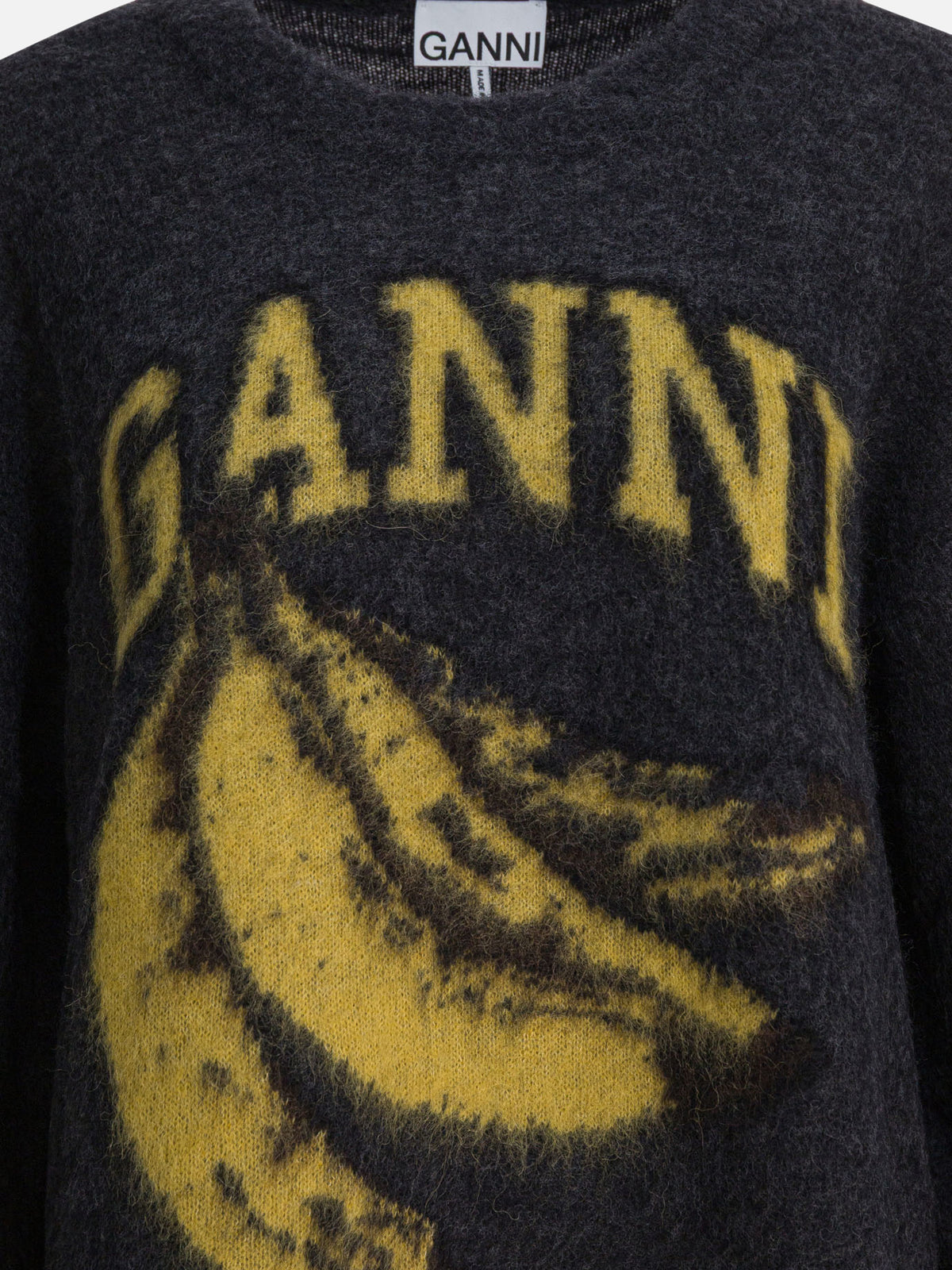 Ganni "Banana" sweater Black - VIETTI