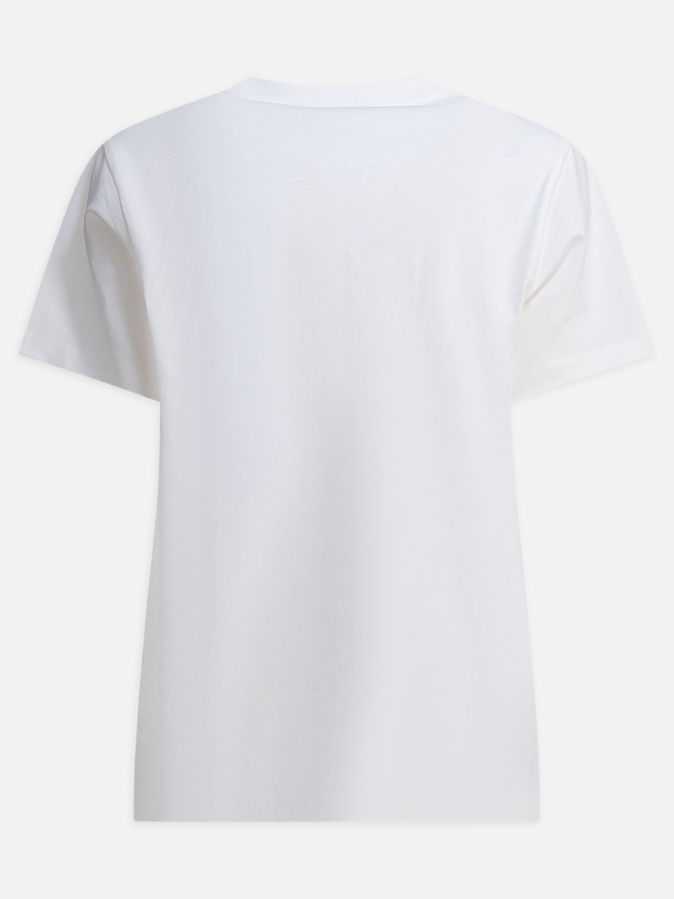 T-shirt girocollo Logo  Beige - Ganni Donna | PDP | VIETTI Online Store | thumbnail_2