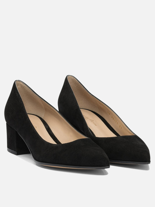 Décolleté 100% suede - 100% leather  Nero - Gianvito Rossi Donna | VIETTI Online Store | 2
