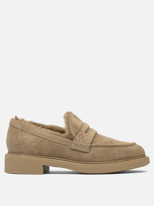 Mocassini 100% calf leather - 100% rubber  Beige - Gianvito Rossi Donna | PDP | VIETTI Online Store 
