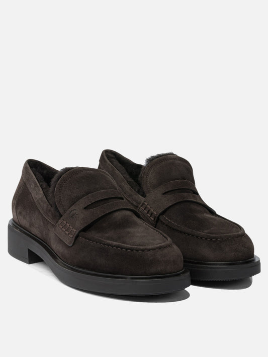 Loafers 100% calf leather - 100% rubber  Brown - Gianvito Rossi Women | VIETTI Online Store | 2
