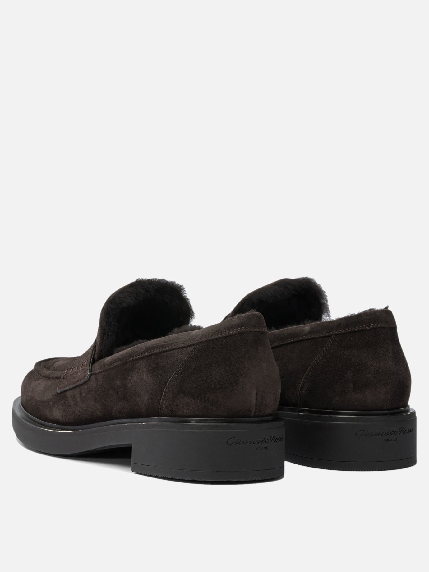 Loafers 100% calf leather - 100% rubber  Brown - Gianvito Rossi Women | PDP | VIETTI Online Store | thumbnail_4