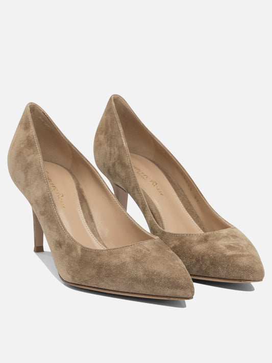 Décolleté 100% suede - 100% leather  Beige - Gianvito Rossi Donna | VIETTI Online Store | 2
