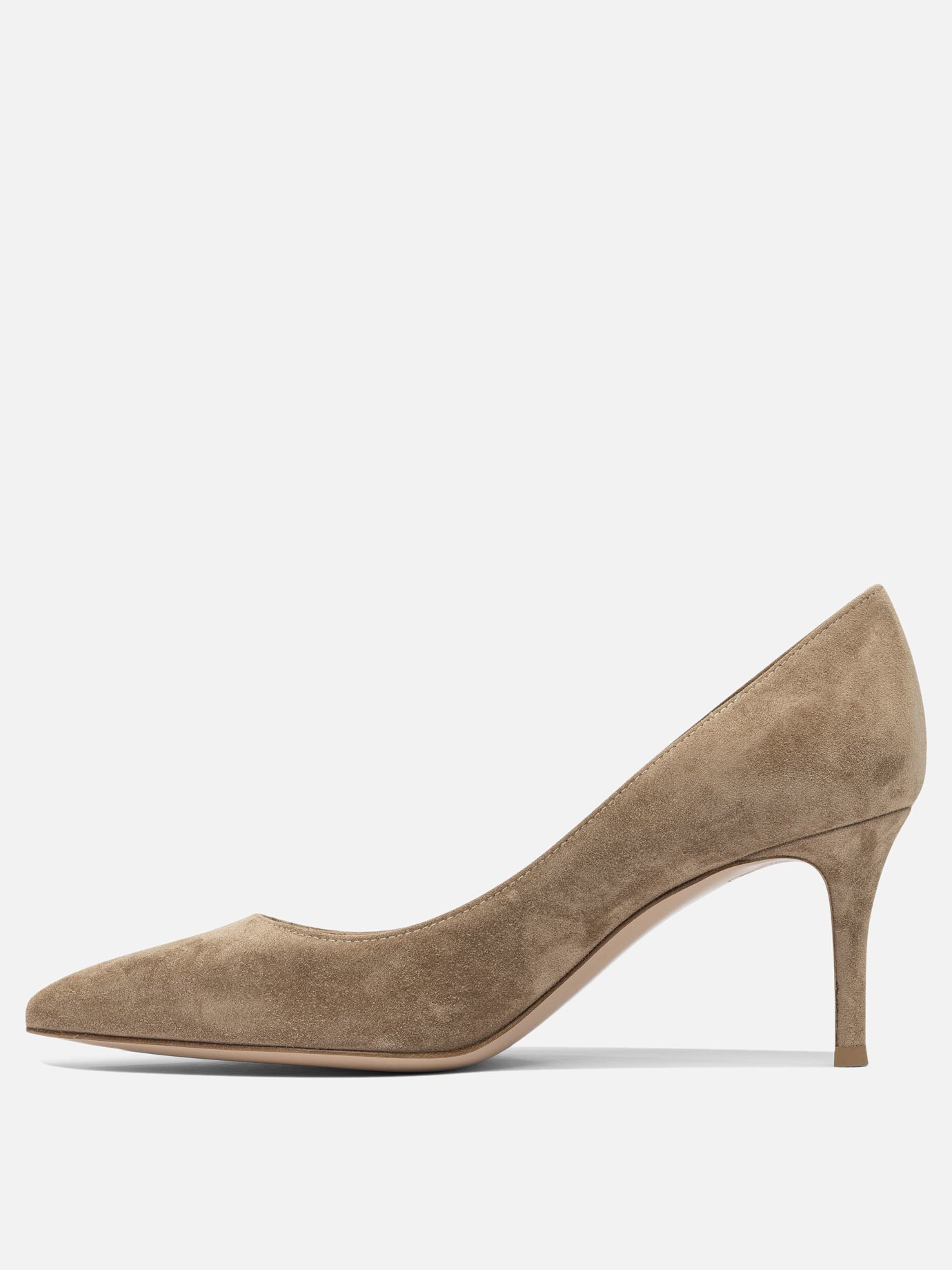 Décolleté 100% suede - 100% leather  Beige - Gianvito Rossi Donna | PDP | VIETTI Online Store | Zoom-Modal_3
