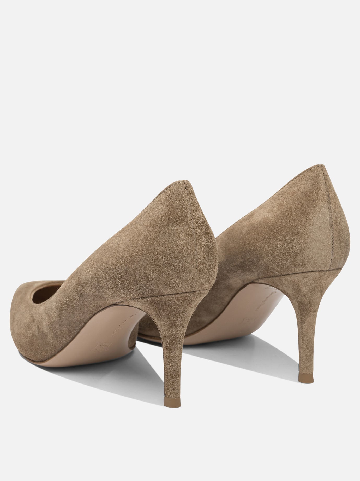 Décolleté 100% suede - 100% leather  Beige - Gianvito Rossi Donna | PDP | VIETTI Online Store | thumbnail_4