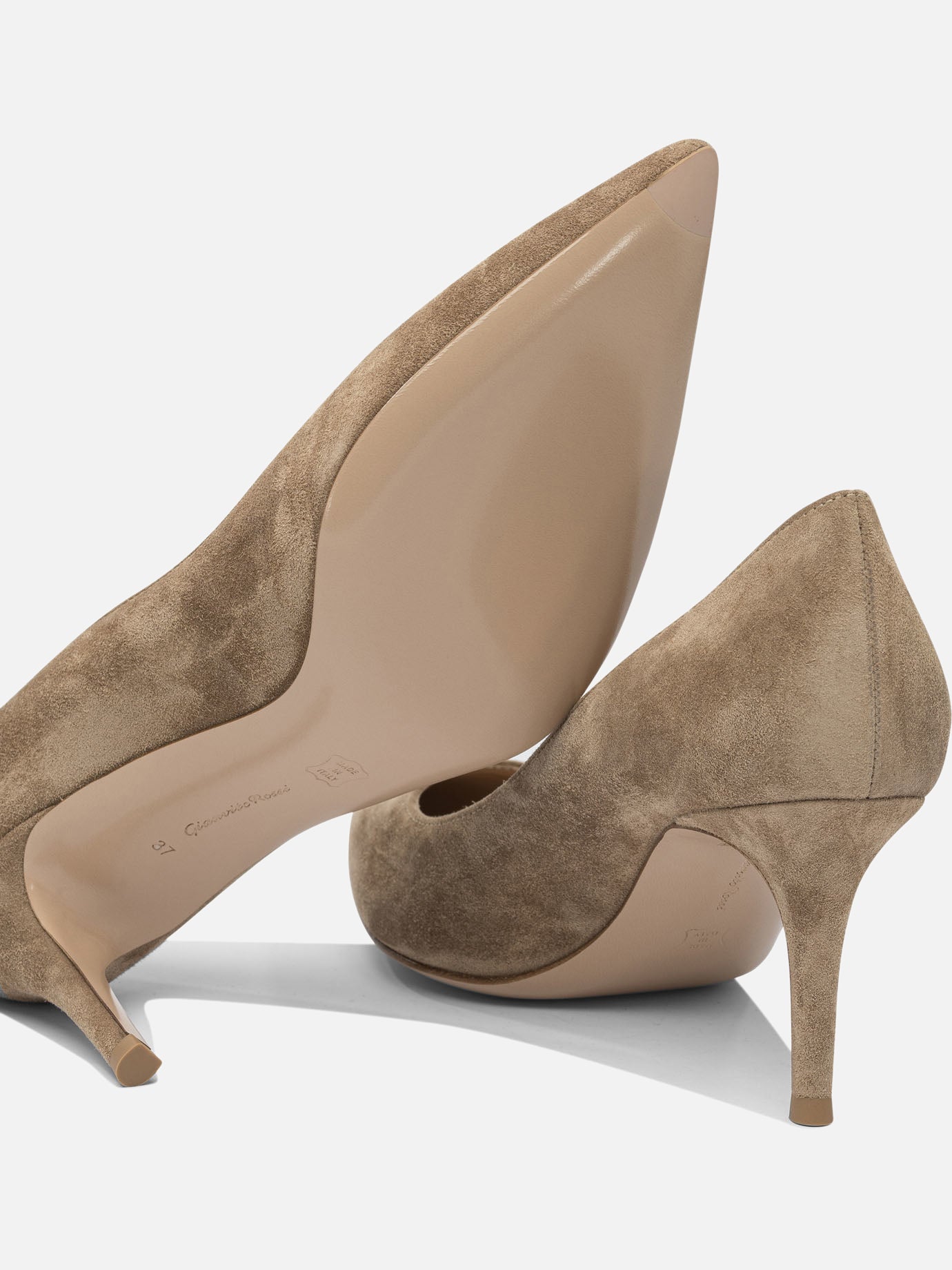 Décolleté 100% suede - 100% leather  Beige - Gianvito Rossi Donna | PDP | VIETTI Online Store | thumbnail_5