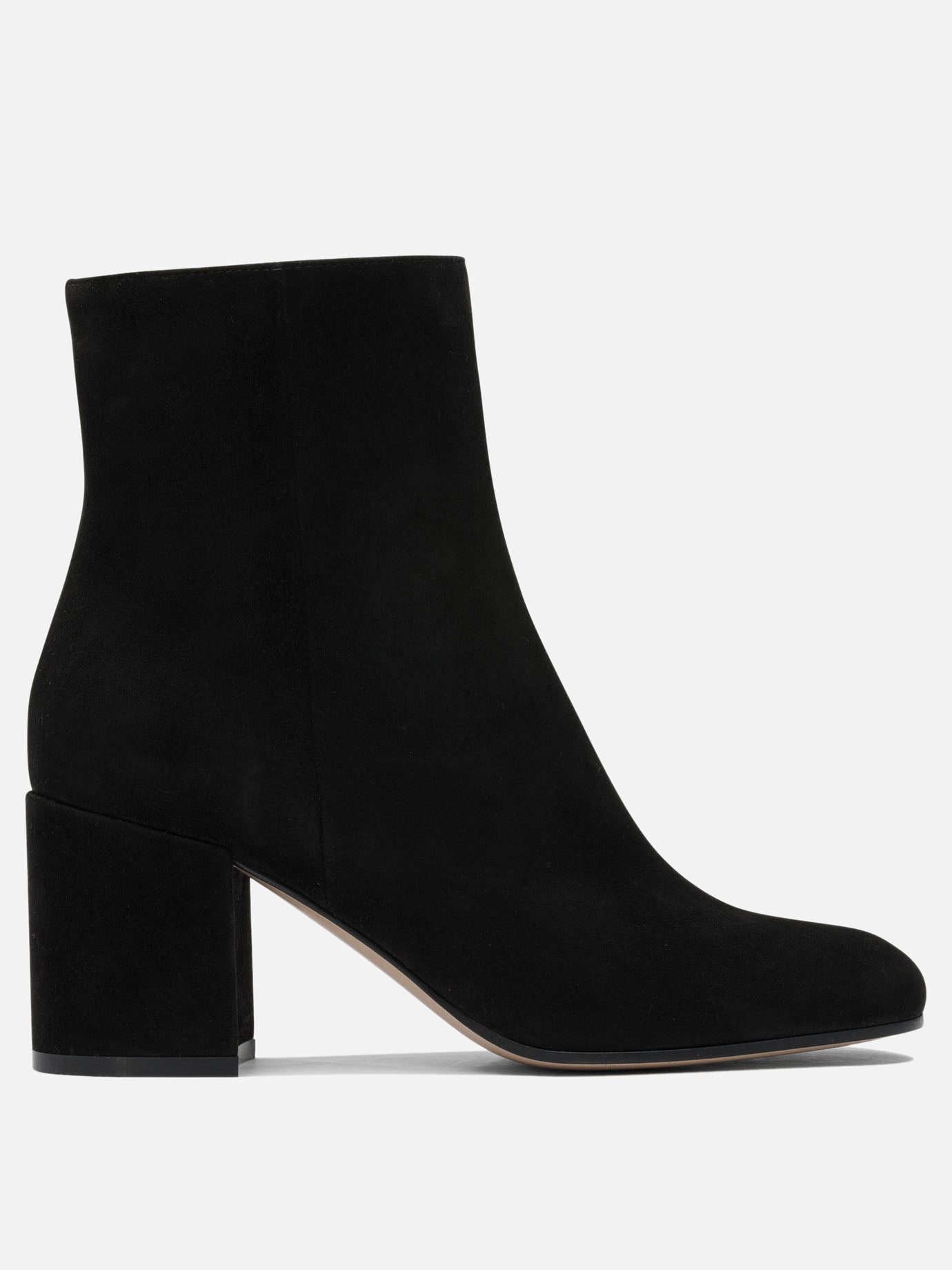 Stivaletti con zip 100% suede - 100% leather  Nero - Gianvito Rossi Donna | PDP | VIETTI Online Store | thumbnail