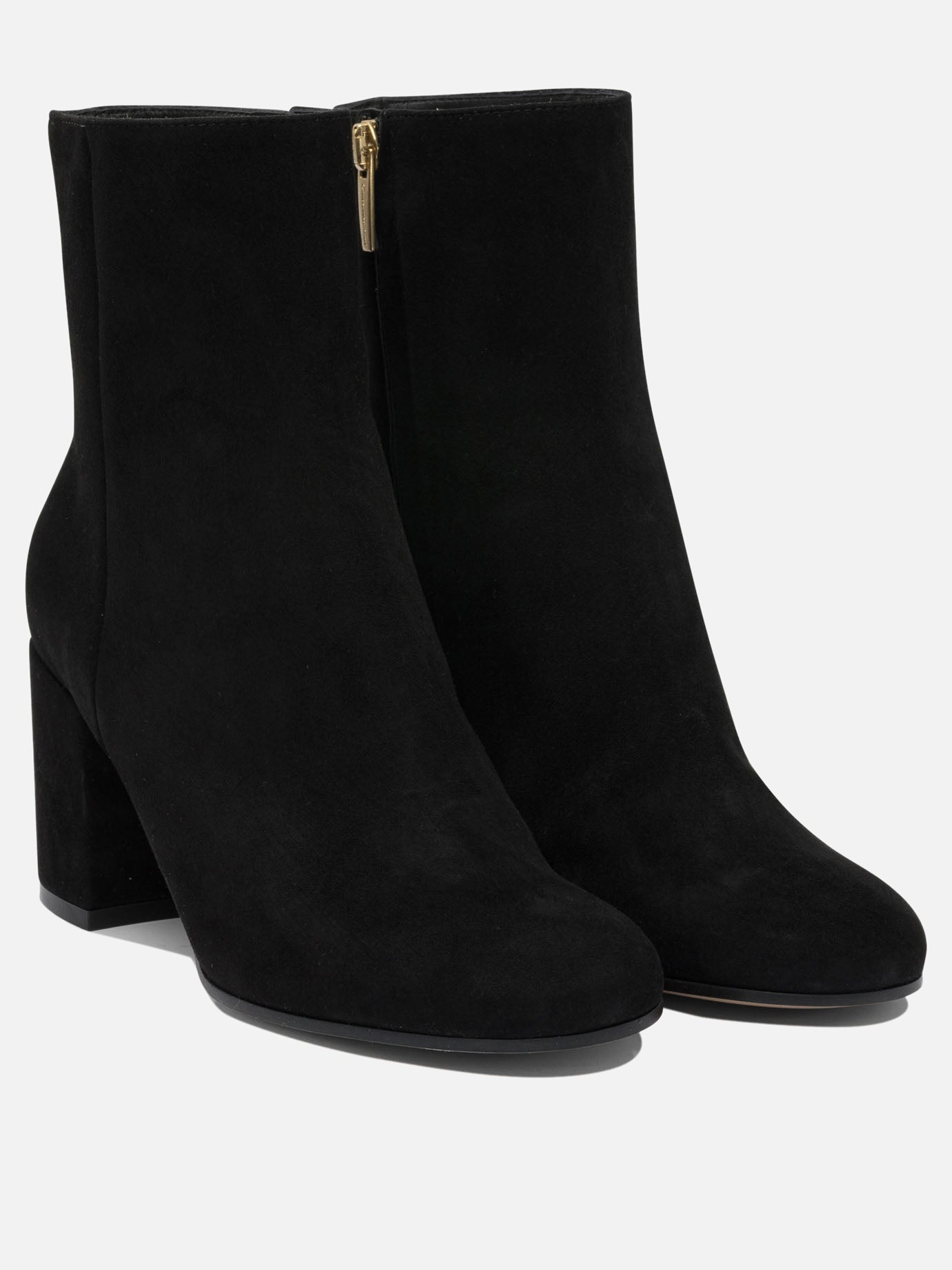 Stivaletti con zip 100% suede - 100% leather  Nero - Gianvito Rossi Donna | PDP | VIETTI Online Store | Zoom-Modal_2
