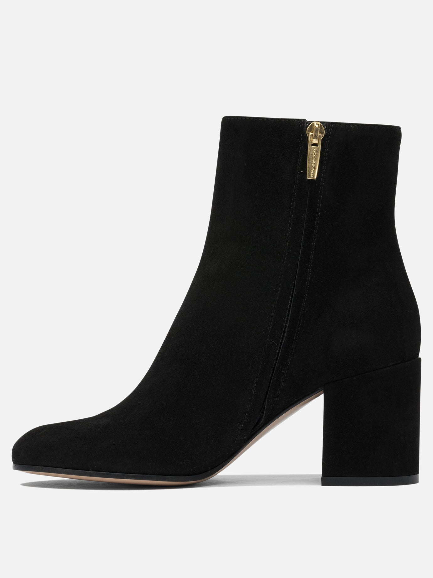 Stivaletti con zip 100% suede - 100% leather  Nero - Gianvito Rossi Donna | PDP | VIETTI Online Store | thumbnail_3