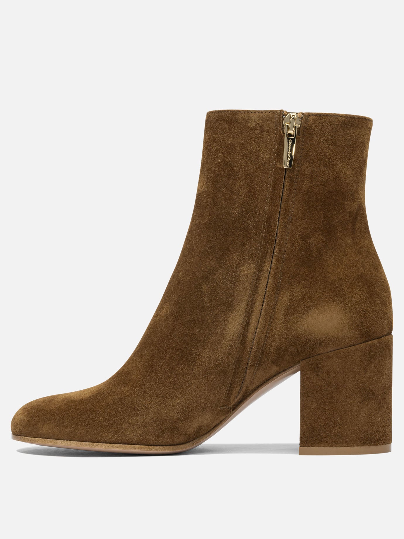 Stivaletti con zip 100% suede - 100% leather  Marrone - Gianvito Rossi Donna | PDP | VIETTI Online Store | Zoom-Modal_3
