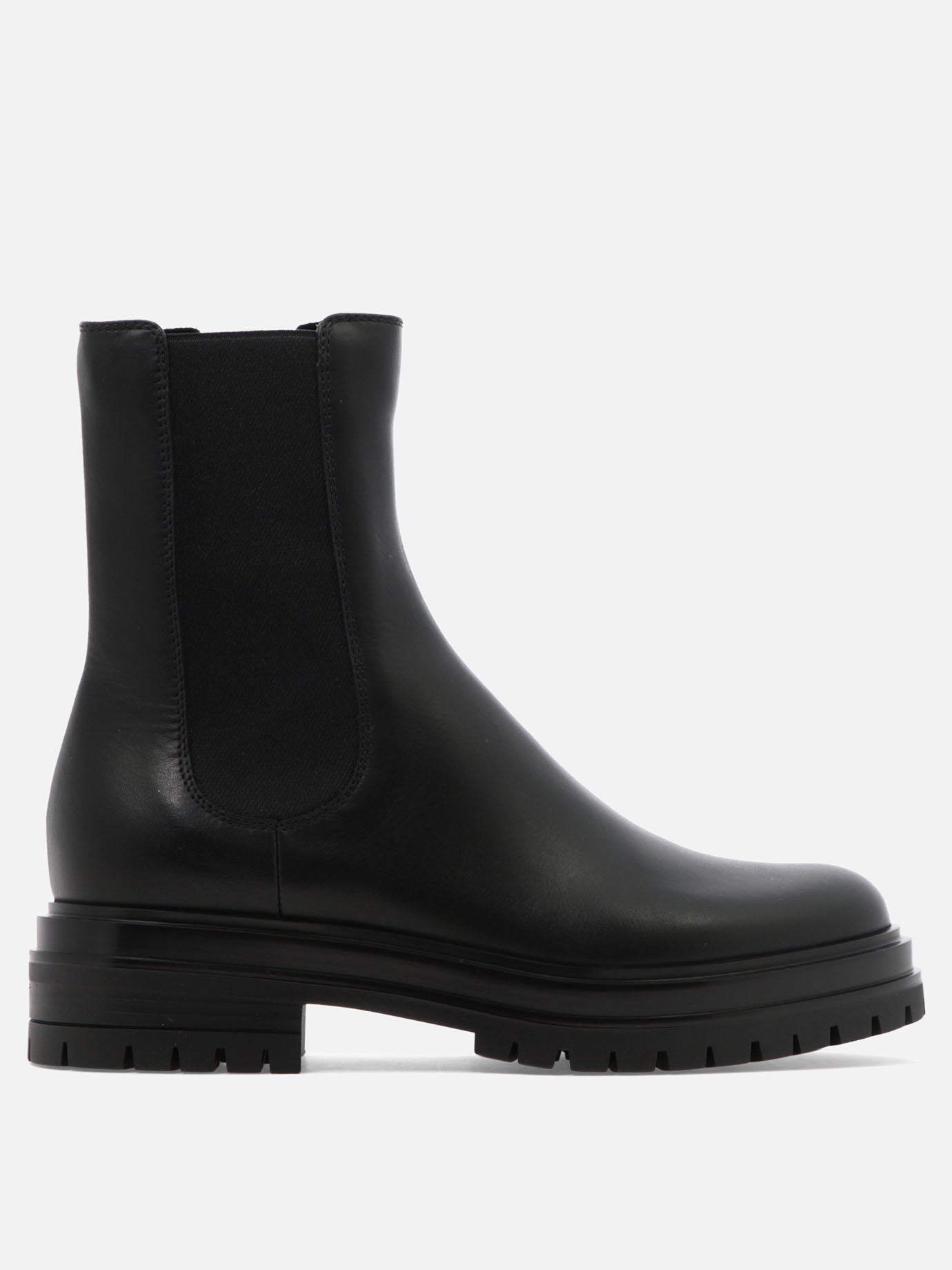 Stivaletti Chelsea 100% leather - 100% rubber  Nero - Gianvito Rossi Donna | PDP | VIETTI Online Store | thumbnail
