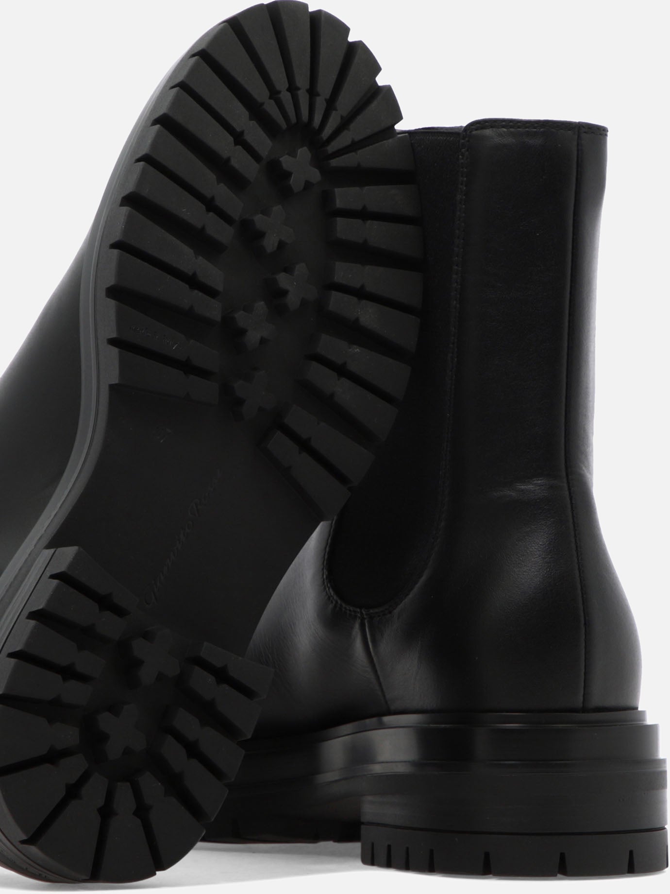 Stivaletti Chelsea 100% leather - 100% rubber  Nero - Gianvito Rossi Donna | PDP | VIETTI Online Store | thumbnail_5