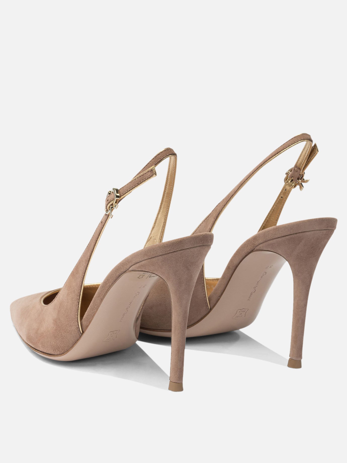 Slingback 100% suede - 100% leather  Rosa - Gianvito Rossi Donna | PDP | VIETTI Online Store | thumbnail_4