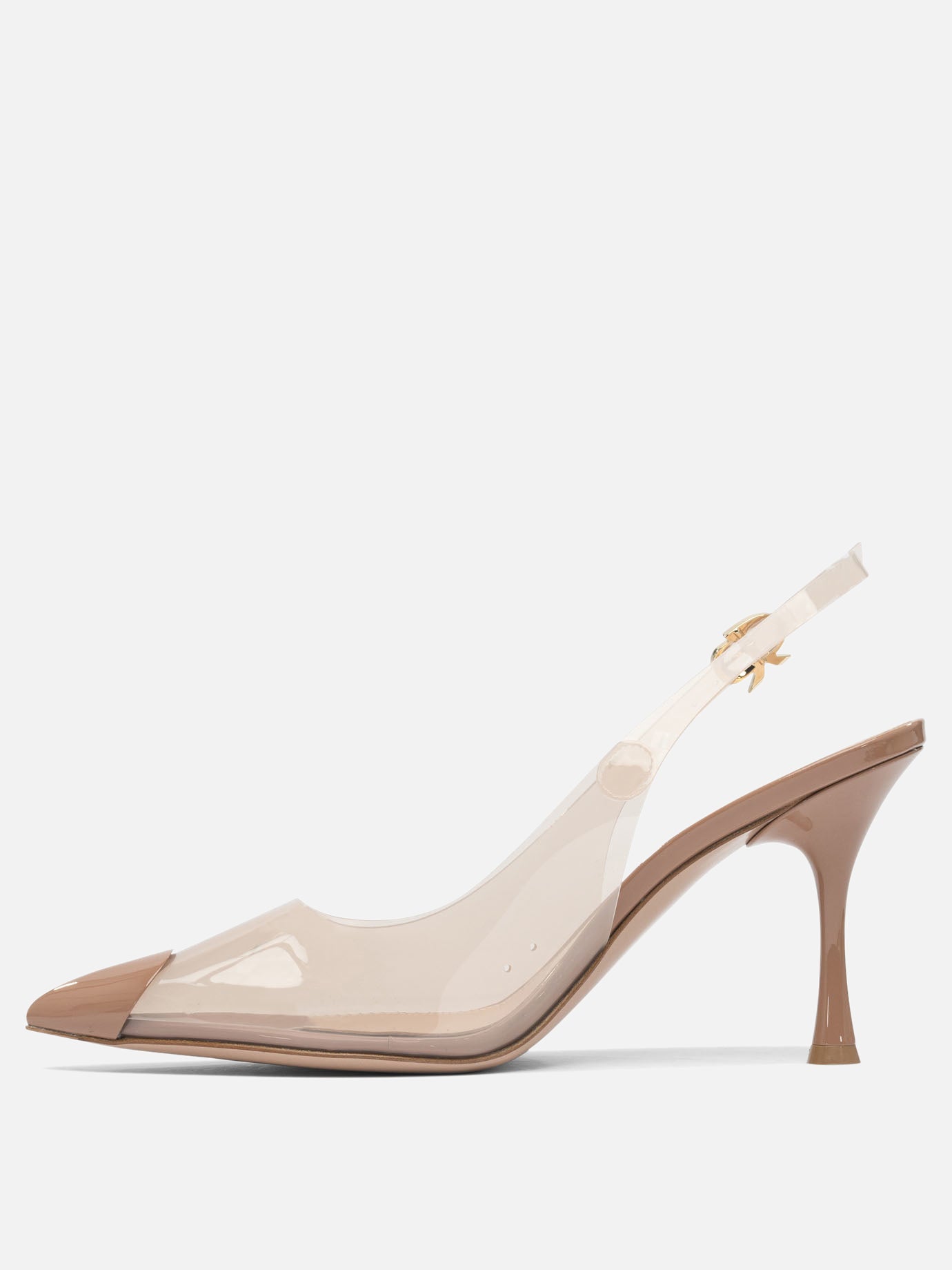 Slingback 100% polyurethane - 100% leather  Beige - Gianvito Rossi Donna | PDP | VIETTI Online Store | thumbnail_3