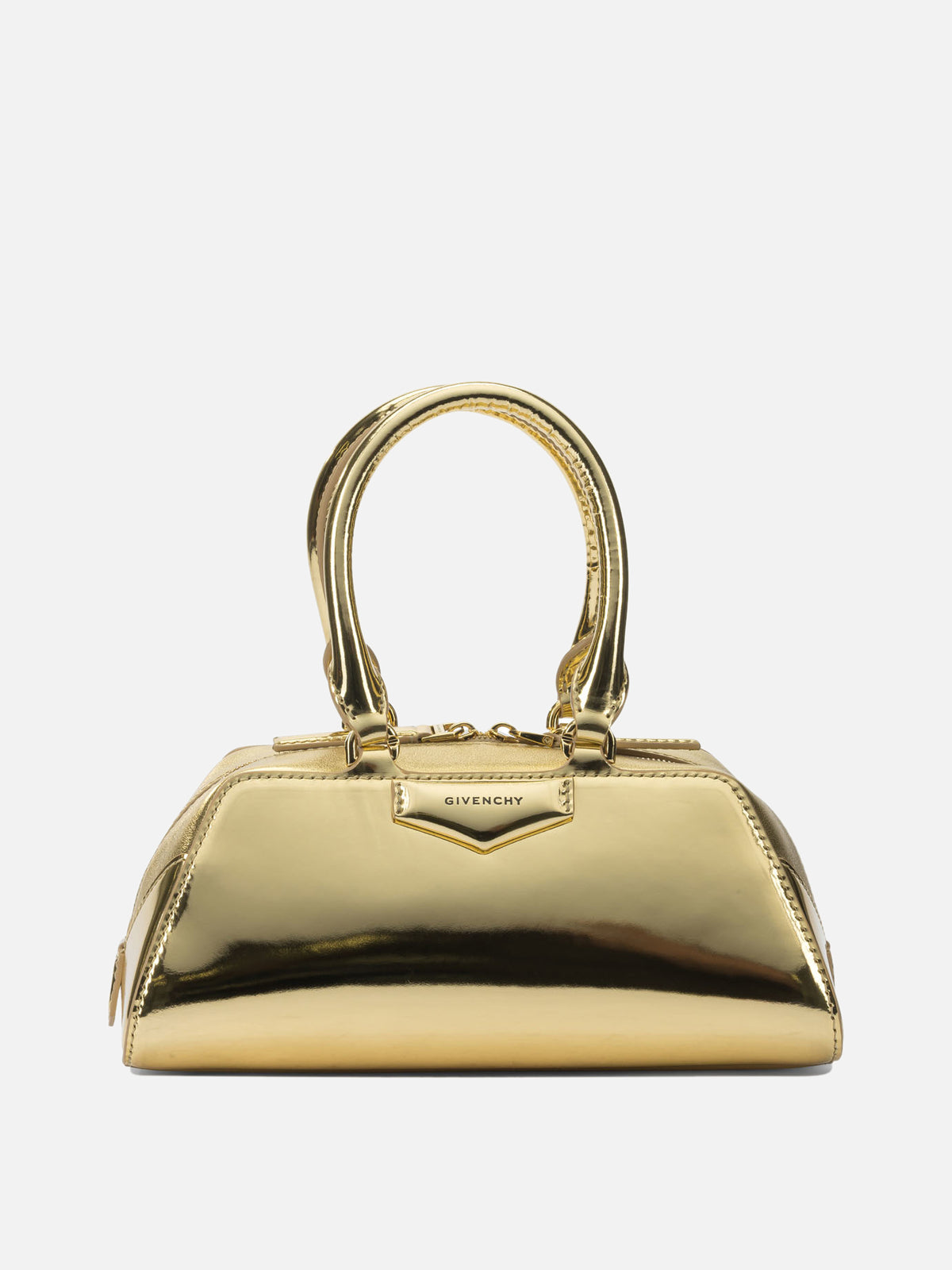 Givenchy "Antigona East-West" handbag bag Gold
