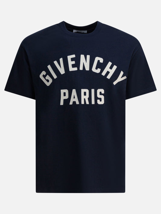 T-shirt girocollo Logo  Blu - Givenchy Uomo | PDP | VIETTI Online Store 
