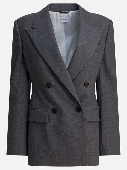 Blazers Solid colour  Grey - Givenchy Women | VIETTI Online Store 
